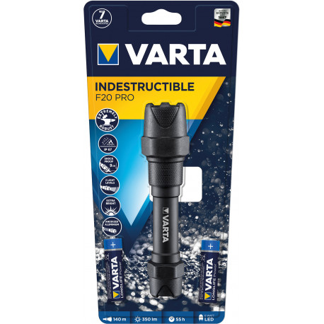 Lampe de poche F20 LED Pro incl. Batteries 2AA VARTA