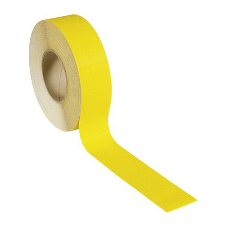 Ruban antidérapant jaune néon 50 mm x 18,25 m
