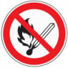 Symbole d’interdiction ASR A1.3/DIN EN ISO 7010 lumière/feu interdits film