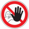 Symbole d’interdiction ASR A1.3/DIN EN ISO 7010 accès interdit aux pers. non autorisées film