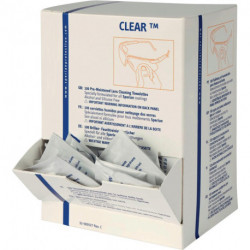 Chiffon de nettoyage Clear sans alcool/sans silicone 100 serviettes 100 feuilles HONEYWELL