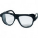 Lunettes de protection EN 166 branches noires, verres transparents nylon, plastique SCHMERLER