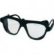 Lunettes de protection EN 166 branches noires, verres transparents nylon, verre SCHMERLER
