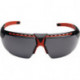 Lunettes de sécurité AVATAR gris monture noir/rouge