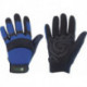 Gant en similicuir Mechanical Master taille 9 noir/bleu simili-cuir EN 388 catégorie EPI II ELYSEE