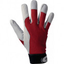 Gant Griffy taille 9 rouge/couleurs naturelles cuir nappa de chèvre/Interlock EN