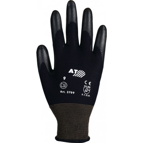 Gant taille 10 noir polyamide avec polyuréthane souple polyamide avec polyurétha (Par 12)