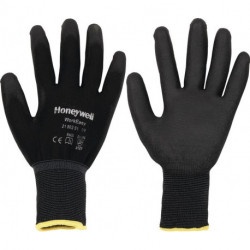 Gant Workeasy Black PU taille 9 noir EN 388 catégorie EPI II polyester avec poly (Par 100)