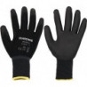 Gant Workeasy Black PU taille 9 noir EN 388 catégorie EPI II polyester avec poly (Par 100)