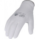 Gant taille 9 blanc EN 388 catégorie EPI II nylon avec polyuréthane ASATEX (Par 12)