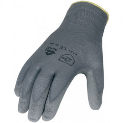 Gant taille 10 gris EN 388 catégorie EPI II nylon avec polyuréthane ASATEX (Par 12)