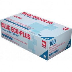 Gant jetable Blue Eco Plus taille XL bleu nitrile EN 374 EN 455 catégorie EPI I
