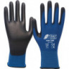 Gant Nitras Skin taille XL (9) bleu/noir EN 388 catégorie EPI II nylon avec polyuréthane NITRAS (Par 12)