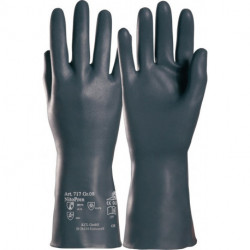 Gant de protection chimique Nitopren 717 taille 10 gris foncé EN 388 EN 374 cat (Par 10)
