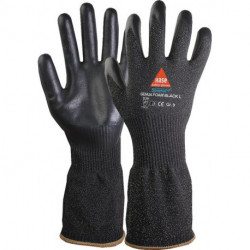 Gant de protection contre les coupures Genua Foam black long taille 11 noir EN 3 (Par 10)