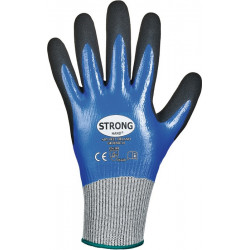 Gant de protection contre les coupures Delano taille 8 bleu foncé/noir EN 388 catégorie EPI II EN 388 cat. II 12 paire STRONGHAND (Par 12)