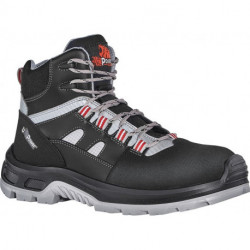 Botte de sécurité Cross taille 40 noir/gris/rouge S3 SRC EN ISO 20345 cuir velours/matériau mesh U.POWER