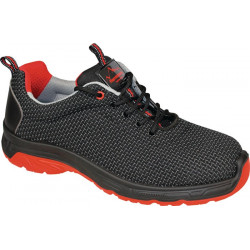 Chaussure de sécurité BILBAO Taille 44 noir-rouge S3 Tissu en maille REMISBERG