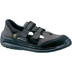 Sandale de sécurité Dragster-1240 taille 40 marron/noir cuir nubuck S1 EN 20345