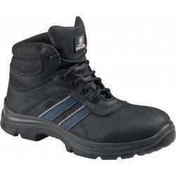 Botte de sécurité Andy High taille 44 noir/bleu S3 SRC EN ISO 20345 cuir de buff