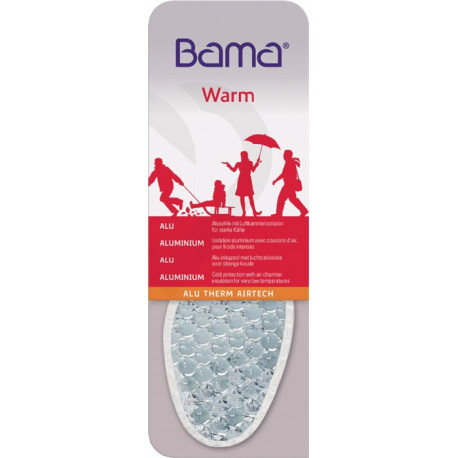 Semelle intérieure AluTherm-Airtech taille 39 argent protection contre le froid en aluminium BAMA