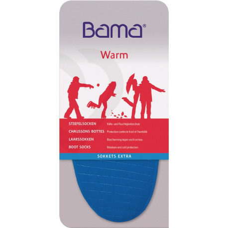 Chaussette isolante taille 46-47 bleu 1 paire BAMA
