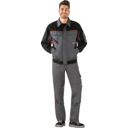 Blouson à ceinture Highline taille 60 ardoise/noir/rouge