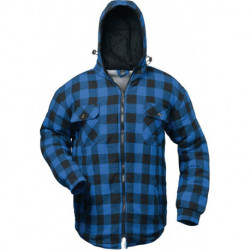 Chemise thermolactyl Alberta taille M bleu/noir à carreaux 50 % nylon/50 % PES, fourrure tissée 100 CRAFTLAND