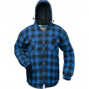 Chemise thermolactyl Alberta taille M bleu/noir à carreaux 50 % nylon/50 % PES, fourrure tissée 100 CRAFTLAND