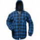 Chemise thermolactyl Alberta taille XXL bleu/noir à carreaux CRAFTLAND