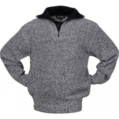 Pullover taille XL noir/blanc moucheté SCHEIBLER