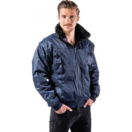 Veste de pilote combinée 4 en 1 taille XXL 62/64 bleu