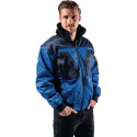 Veste de pilote combinée 4 en 1 taille M bleu roi/bleu hydron 60 % PES / 40 % coton PROMAT