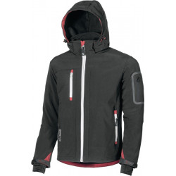 Veste en softshell Metropolis taille M noir/charbon 96 % PES/4 % élasthanne U.POWER