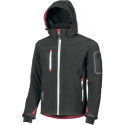 Veste en softshell Metropolis taille M noir/charbon 96 % PES/4 % élasthanne U.POWER