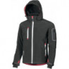 Veste en softshell Metropolis taille M noir/charbon 96 % PES/4 % élasthanne U.POWER