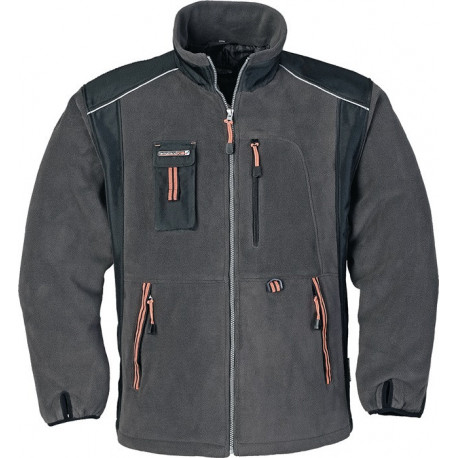 Veste polaire taille XL gris foncé/noir/orange TERRATREND