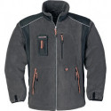 Veste polaire taille XXL gris foncé/noir/orange TERRATREND