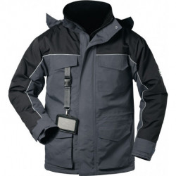 Parka Cardigan Taille L gris/noir 1 St.ELYSEE