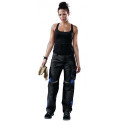 Pantalon pour femmes IMPULSION 2124 taille 40 noir/bleu bleuet
