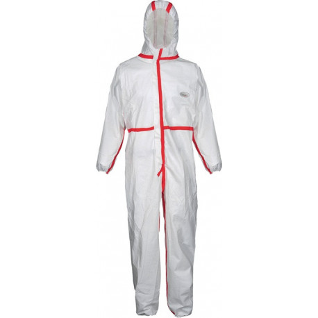 Combinaison de protection CoverStar Plus taille L (54/56) blanc/rouge catégorie EPI III COVERSTAR