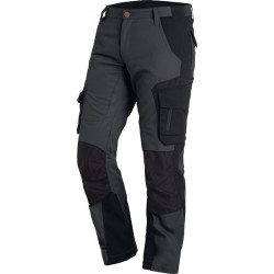 Pantalon de travail FLORIAN taille 46 anthracite/noir 50 % CO / 50 % PES FHB