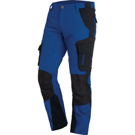 Pantalon de travail FLORIAN taille 46 royal/noir FHB