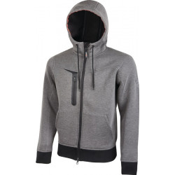 Veste en sweat Tasty taille XL gris météorite U.POWER