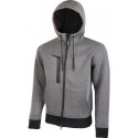 Veste en sweat Tasty taille XL gris météorite U.POWER