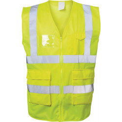 Gilet de signalisation ALBIN taille M jaune EN ISO 20471 cl. EN ISO 13688 SAFESTYLE