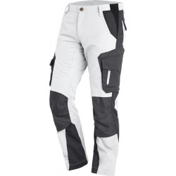 Pantalon de travail FLORIAN taille 54 blanc/anthracite FHB