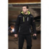 Blouson professionnel en softshell Terrax Workwear taille M noir/limette 100 % PES TERRAX