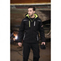 Blouson professionnel en softshell Terrax Workwear taille XXL noir/limette TERRA