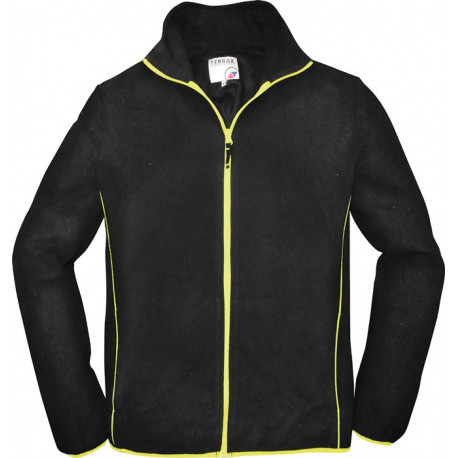 Veste en polaire pour homme taille L noir/limette TERRAX